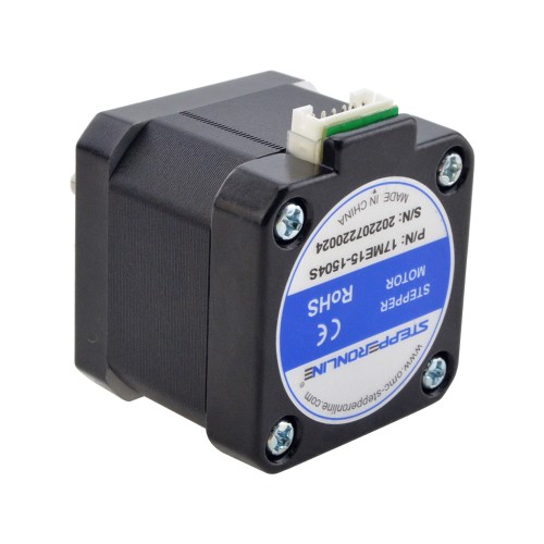 E Series Nema 17 Bipolar 0.9deg 30Ncm(42.48oz.in) 1.5A 42x42x38mm 4 Hilos E Series Nema 17 Bipolar 0.9deg 30Ncm(42.48oz.in) 1.5A 42x42x38mm 4 Hilos