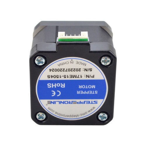 E Series Nema 17 Bipolar 0.9deg 30Ncm(42.48oz.in) 1.5A 42x42x38mm 4 Hilos E Series Nema 17 Bipolar 0.9deg 30Ncm(42.48oz.in) 1.5A 42x42x38mm 4 Hilos