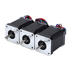 3uds Motor paso A paso Nema 17 de la serie E 1.8deg 60Ncm(84.97oz.in) 2.1A 42x42x60mm 4 cables