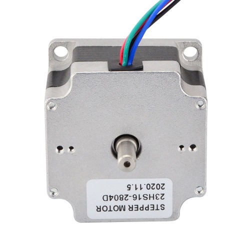 Doble eje Nema 23 Bipolar 1,8 grados 0,55Nm(77.88oz.in) 2,8A 57x57x41 mm 4 hilos Doble eje Nema 23 Bipolar 1,8 grados 0,55Nm(77.88oz.in) 2,8A 57x57x41 mm 4 hilos