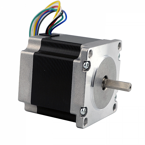 Nema 23 unipolar 1.8deg 0.6Nm(84.97oz.in) 0.44A 11.88V 57x57x54mm 6 Cables Nema 23 unipolar 1.8deg 0.6Nm(84.97oz.in) 0.44A 11.88V 57x57x54mm 6 Cables