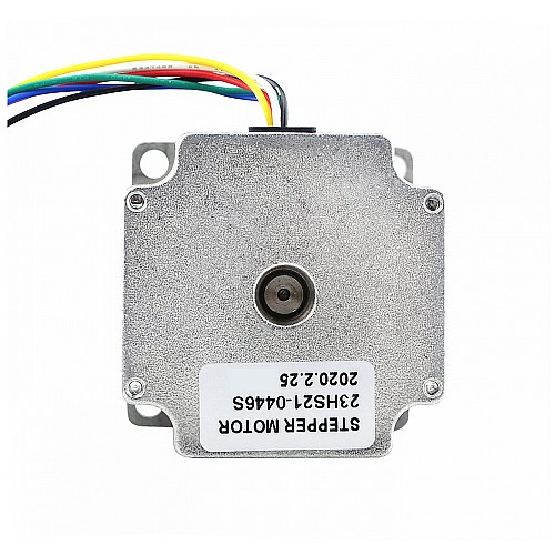 Nema 23 unipolar 1.8deg 0.6Nm(84.97oz.in) 0.44A 11.88V 57x57x54mm 6 Cables Nema 23 unipolar 1.8deg 0.6Nm(84.97oz.in) 0.44A 11.88V 57x57x54mm 6 Cables