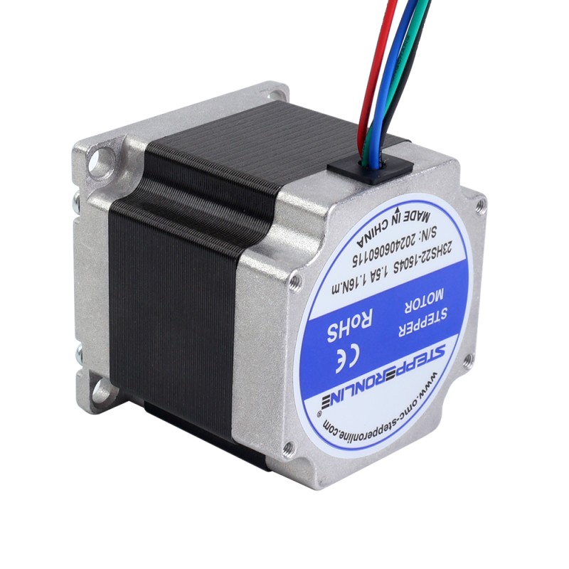 Motor paso a paso Nema 23 Bipolar 1,8° 1,16Nm (164,3oz-in) 1,5A 57x57x56mm con cable de 165mm y conector Molex