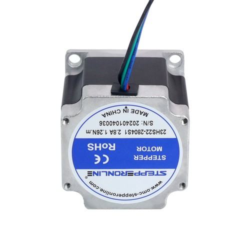 Nema 23 Bipolar 1.26Nm(178.4oz.in) 2.8A 57x56mm 4 Hilos Φ6mm Eje
