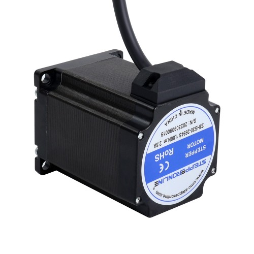 Nema 23 Bipolar 1,8grados 1,85Nm(261,98oz.in) 2,8A 57 x 57 x 76mm 4 cables Nema 23 Bipolar 1,8grados 1,85Nm(261,98oz.in) 2,8A 57 x 57 x 76mm 4 cables