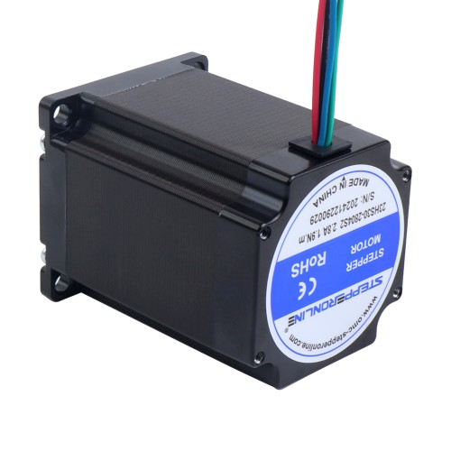 Bipolar Nema 23 1,9Nm(269,06oz.in) 2,8A 57 x 57 x 76mm 4 cables Eje de Φ8mm - 23HS30-2804S2 | StepperOnline