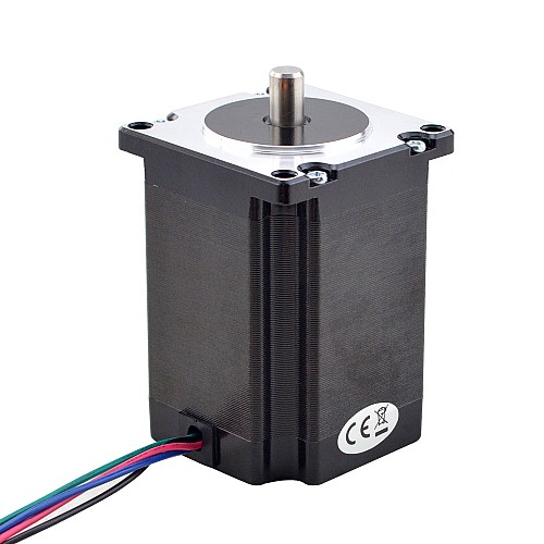 Eje corto Nema 23 Bipolar 1.89Nm(267.65oz.in)2.9A 57x57x76.5mm 4 Hilos Eje corto Nema 23 Bipolar 1.89Nm(267.65oz.in)2.9A 57x57x76.5mm 4 Hilos