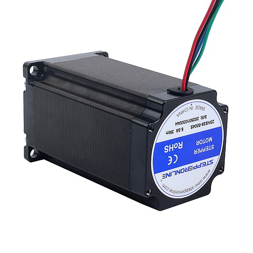 Motor paso a paso Nema 23 bipolar 1,8 grados 3,00Nm(424,83oz.in) 5,0A 57 x 57 x 100mm 4 cables - 23HS39-5004S | StepperOnline Motor paso a paso Nema 23 bipolar 1,8 grados 3,00Nm(424,83oz.in) 5,0A 57 x 57 x 100mm 4 cables - 23HS39-5004S | StepperOnline