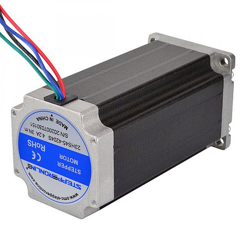Nema 23 Bipolar 3Nm(425oz.in) 4.2A 57x57x114mm 4 Cables Motor PasoA Paso CNC Nema 23 Bipolar 3Nm(425oz.in) 4.2A 57x57x114mm 4 Cables Motor PasoA Paso CNC