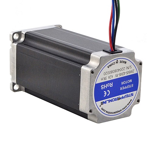 Motor Nema 23 3Nm(425oz.in) con eje de 9mm paraNmRV30 Motor Nema 23 3Nm(425oz.in) con eje de 9mm paraNmRV30