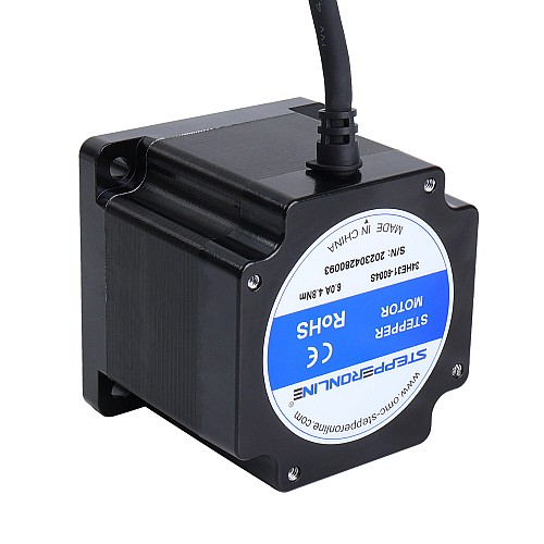 Serie S Nema 34 Motor pasoA paso Bipolar 1.8deg 4.8Nm(679.74oz.in) 6.0A 86x86x80mm 4 cables
