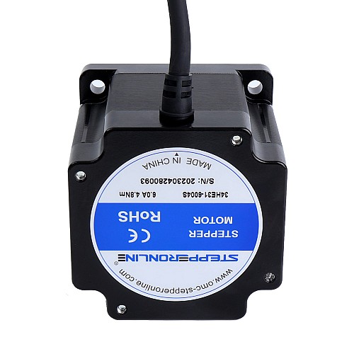 Serie S Nema 34 Motor pasoA paso Bipolar 1.8deg 4.8Nm(679.74oz.in) 6.0A 86x86x80mm 4 cables