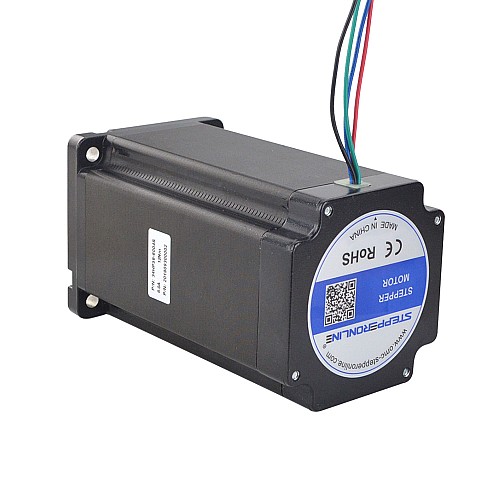 Serie P Nema 34 Bipolar 1.8deg 12Nm(1699.34oz.in) 6.0A 86x86x150.6mm 4 Hilos Serie P Nema 34 Bipolar 1.8deg 12Nm(1699.34oz.in) 6.0A 86x86x150.6mm 4 Hilos