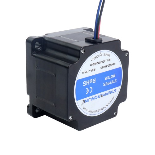 Motor paso a paso Nema 34 serie S bipolar 1,8 grados 3,3Nm (467,32oz.in) 5,6A 86x86x64mm 4 cables