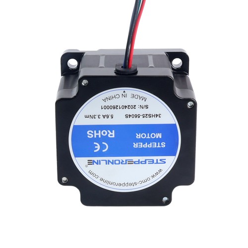 Motor paso a paso Nema 34 serie S bipolar 1,8 grados 3,3Nm (467,32oz.in) 5,6A 86x86x64mm 4 cables