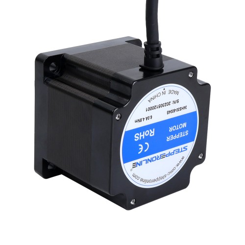 Motor paso A paso Nema 34 serie S 1,8 grados 4,8Nm(679,74oz.in) 6,0A 86x86x78mm 4 cables Motor paso A paso Nema 34 serie S 1,8 grados 4,8Nm(679,74oz.in) 6,0A 86x86x78mm 4 cables