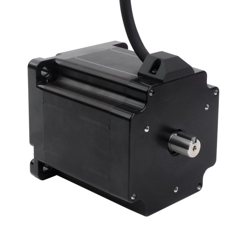Motor paso A paso Nema 34 de doble eje con chavetero 7,07Nm(1001oz.in) 86x86x98mm 4 cables