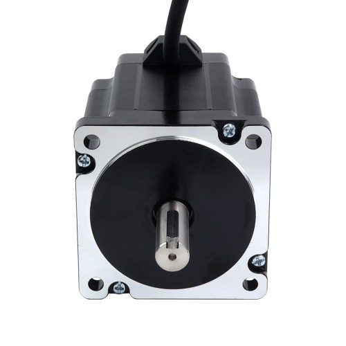 Motor paso A paso Nema 34 de doble eje con chavetero 7,07Nm(1001oz.in) 86x86x98mm 4 cables