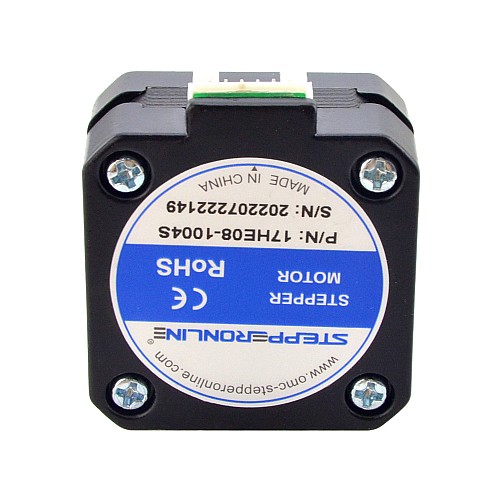 5 uds E Series Nema 17 Bipolar 1.8deg 17Ncm(24.07oz.in)1A 42x42x23mm 4 Hilos - 5-17HE08-1004S | StepperOnline