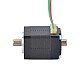 Motor pasoA paso de eje hueco Nema 8 de doble eje Bipolar 1.5Ncm(2.12oz.in) 0.49A 20x20x27mm Motor pasoA paso de eje hueco Nema 8 de doble eje Bipolar 1.5Ncm(2.12oz.in) 0.49A 20x20x27mm