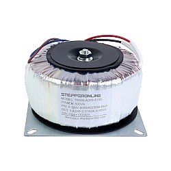 Transformador Toroidal Monofásico de 500VA, 120VAC a 220VAC 2,27A 50/60Hz