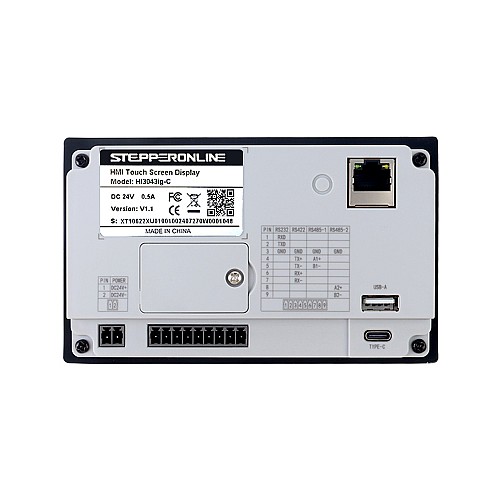 4.3 480x272px RS-485 Puerto serie y USB 128MB/FLASH 128MB/Memoria HMI Pantalla táctil Pantalla LED - HI3043ig-C | StepperOnline