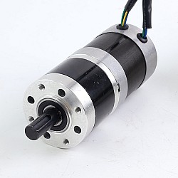 Usado - Stock CN - Motor BLDC con engranaje redondo de 24V y 101W caja de cambios planetaria redonda de 6,90Nm(977,12oz.in) 27:1