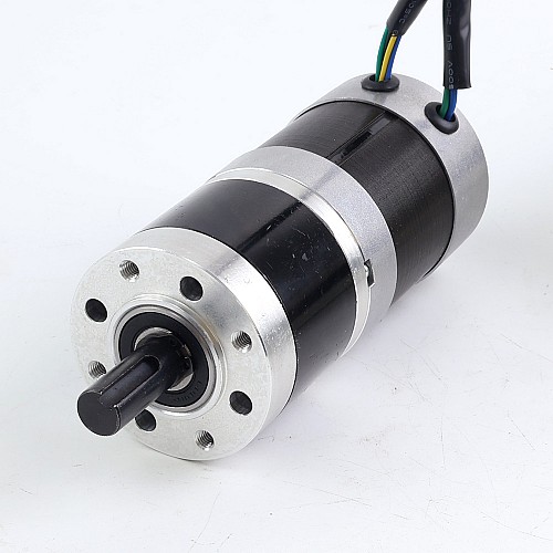 Usado - Stock CN - Motor BLDC con engranaje redondo de 24V y 101W caja de cambios planetaria redonda de 6,90Nm(977,12oz.in) 27:1 - 57BYA74-24-01-PG27-USED | StepperOnline