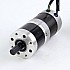 Usado - Stock CN - Motor BLDC con engranaje redondo de 24V y 101W caja de cambios planetaria redonda de 6,90Nm(977,12oz.in) 27:1
