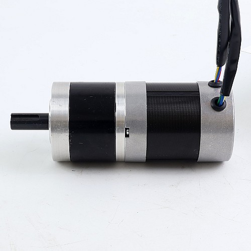 Usado - Stock CN - Motor BLDC con engranaje redondo de 24V y 101W caja de cambios planetaria redonda de 6,90Nm(977,12oz.in) 27:1 - 57BYA74-24-01-PG27-USED | StepperOnline
