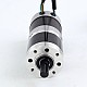 Usado - Stock CN - Motor BLDC con engranaje redondo de 24V y 101W caja de cambios planetaria redonda de 6,90Nm(977,12oz.in) 27:1 - 57BYA74-24-01-PG27-USED | StepperOnline