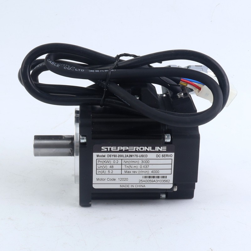 Usado – Disponible en China - Servomotor deDC RS485 de 200W, 24-70VDC, 3000rpm, codificador incremental de 17 bits, IP65