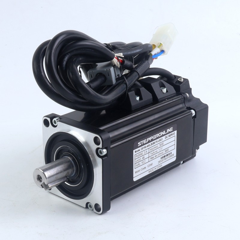 Usado – Disponible en China - Servomotor de DC RS485 de 400W, serie DSY, 24-70VDC, 1,27Nm con freno, 3000rpm, codificador incremental de 17 bits, IP65