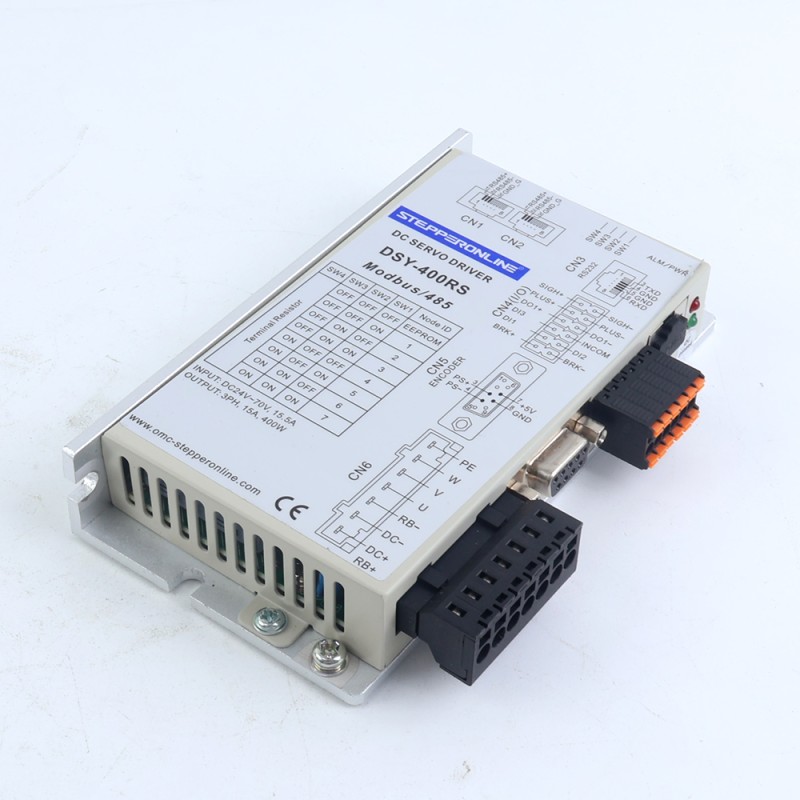 Usado – Disponible en China - Servomotor de DC RS485 de 400W, serie DSY, 24-70VDC, 1,27Nm con freno, 3000rpm, codificador incremental de 17 bits, IP65