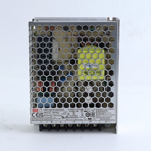 Productos de segunda mano - LRS-100-24 MEANWELL 100W 24VDC 4.5A 115/230VAC Fuente de Alimentación conmutada cerrada - LRS-100-24-USED | StepperOnline