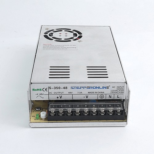 Productos de segunda mano - 350W 48V 7.30A 115/230V Fuente de Alimentación conmutada Kits de enrutador CNC de Motor paso a paso - S-350-48-USED | StepperOnline Productos de segunda mano - 350W 48V 7.30A 115/230V Fuente de Alimentación conmutada Kits de enrutador CNC de Motor paso a paso - S-350-48-USED | StepperOnline