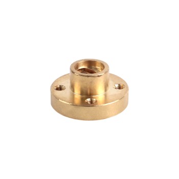 Usado - Existencias China - Tuerca de tornillo latón para varilla roscada Tr8x8mm