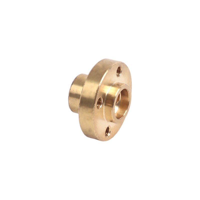 Usado - Existencias China - Tuerca de tornillo latón para varilla roscada Tr8x8mm