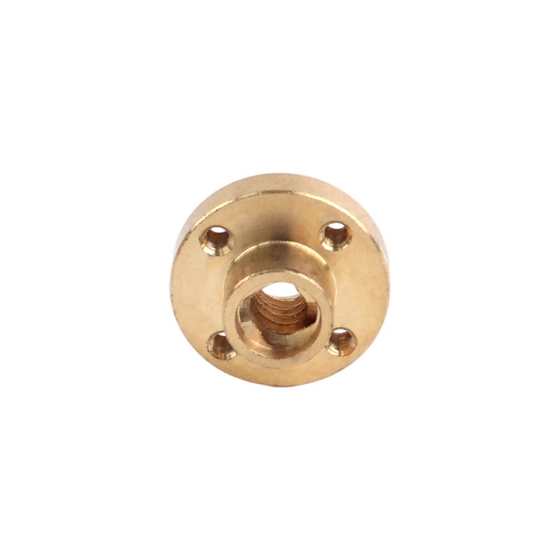 Usado - Existencias China - Tuerca de tornillo latón para varilla roscada Tr8x8mm