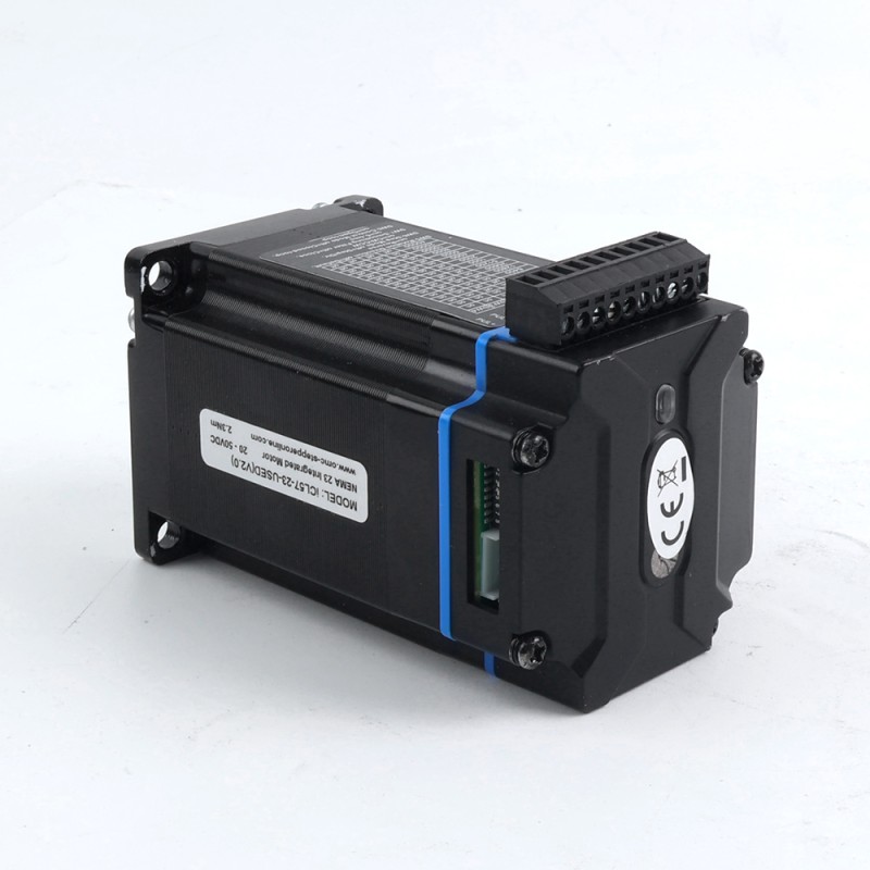 Usado – Disponible en China - Motor paso a paso de closed-loop integrado NEMA 23 serie iCL 20-50VCC con codificador de 14-bit