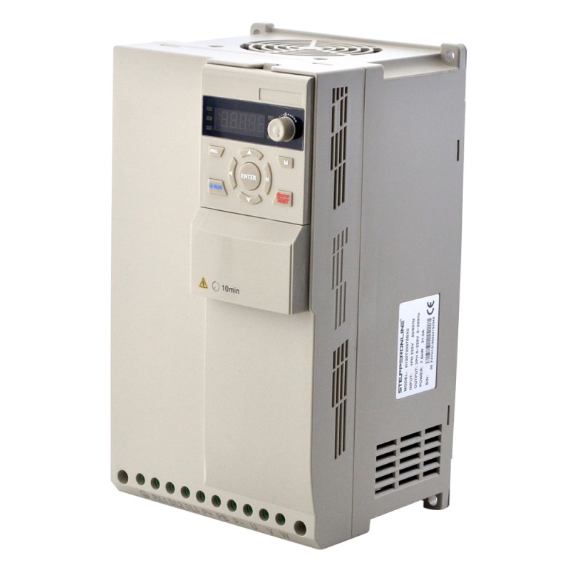 Variador de frecuencia serie H100 10 HP 7,5 kW 31 A trifásico 220 V - H100T20075BX0 | StepperOnline Variador de frecuencia serie H100 10 HP 7,5 kW 31 A trifásico 220 V - H100T20075BX0 | StepperOnline